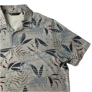 Travis Mathew Floral Hawaiian Short Sleeve Polo Shirt Golf Casual Mens XL